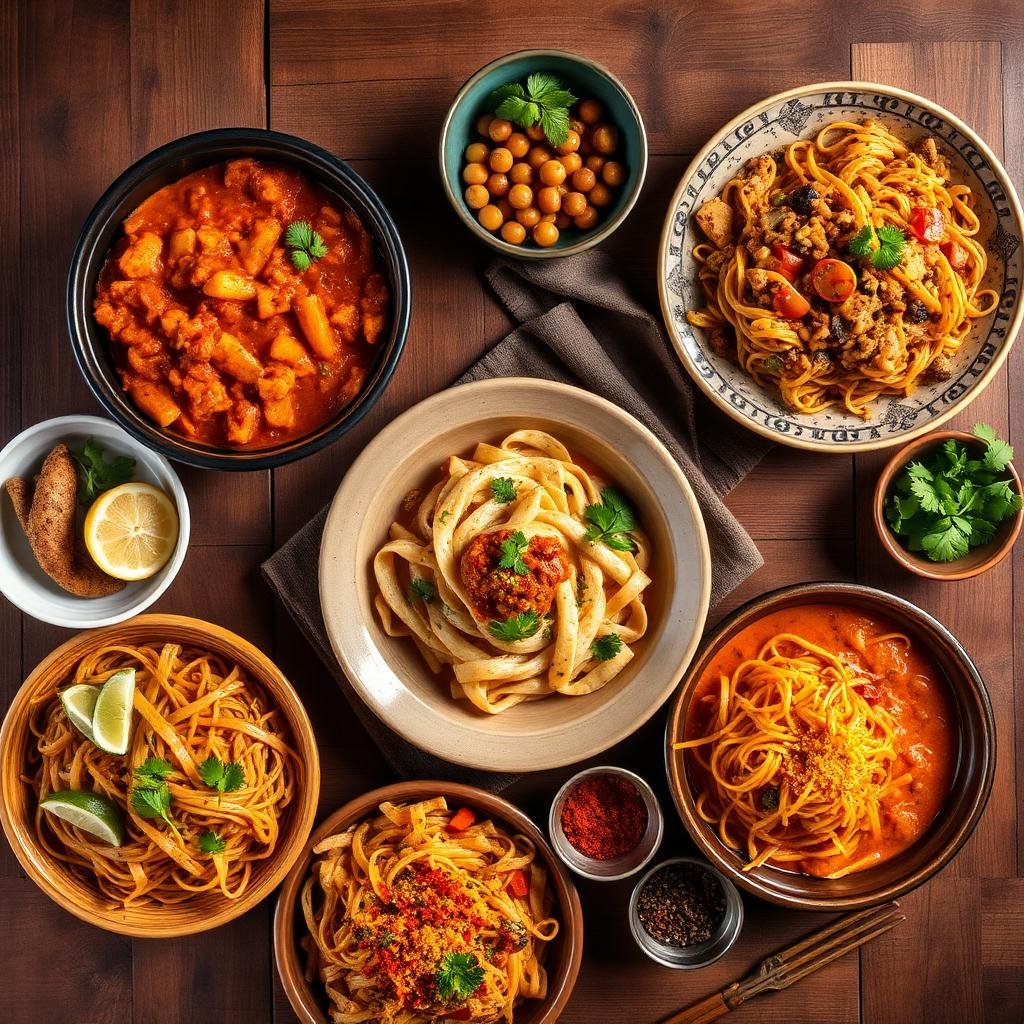 Six Signature Courses Food Spread